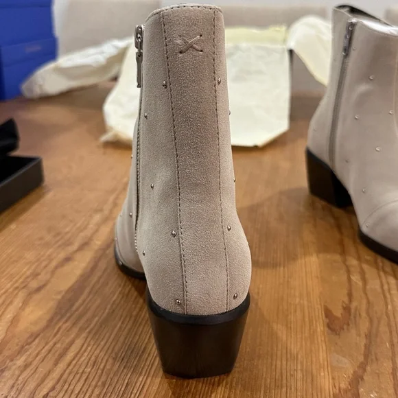 RAG & BONE Suede Joni Zip Studded Booties - Picture 9 of 16